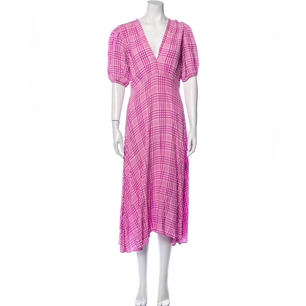 Faithfull the Brand Pink Gingham Dress